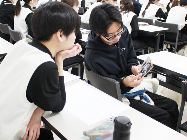 １年生へ接客のポイント説明！